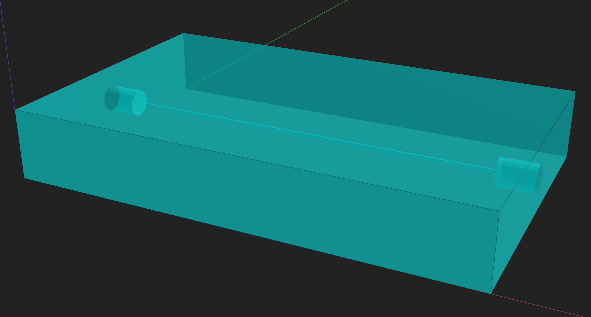 Channel with pinholes